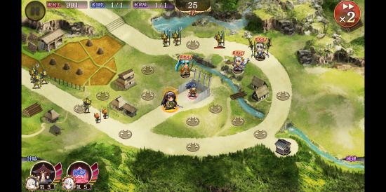 戦国ゲームアプリ無料「御城PROJECT」のプレイ画像