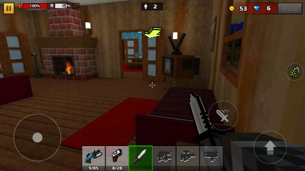 Pixel Gun 3Dのゲーム画面