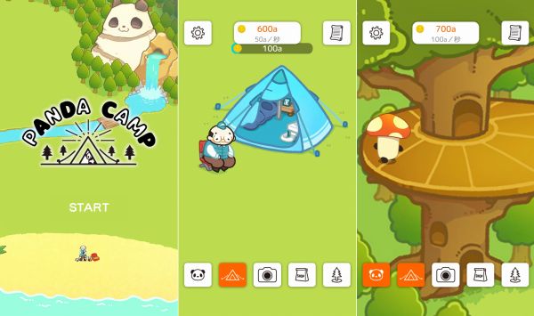 Panda Campのゲームアプリ画面