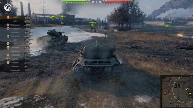 大人向けPCゲーム『World of Tanks』のプレイ画像