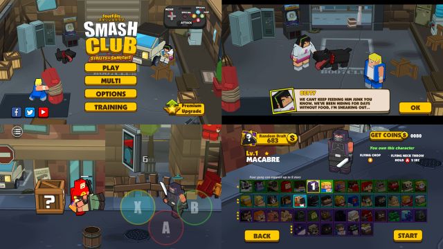 Smash Clubのゲームプレイ画面