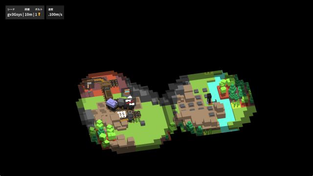 Unrailedのゲームプレイ画面