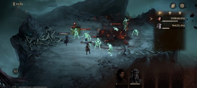 スマホRPG「ドラゴンエアサイレントゴッズ 」の戦闘紹介画面