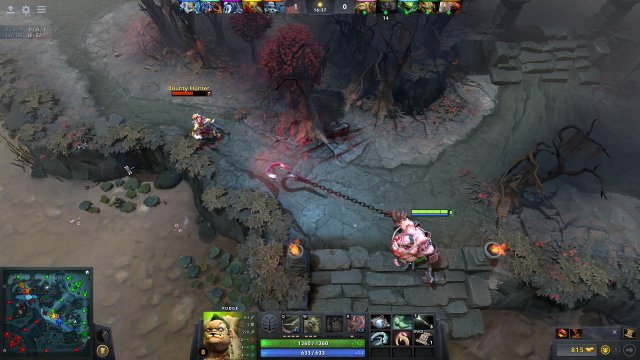 dota2のプレイ画面