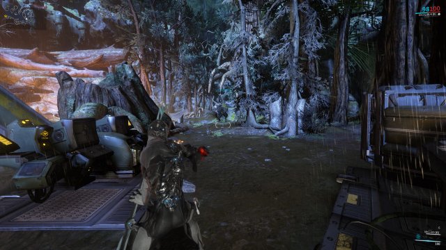 Warframeのゲームプレイ画面