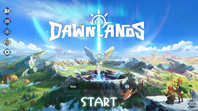 Dawnlandsのタイトル画面